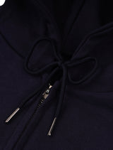 UNISEX Two-Tone Blur Emborogo Hood Zip-Up Navy (FCF1ZP323M)