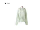 Karin Diagonal Zipper Windbreaker String Hood Jacket