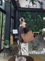 リブフードハードジップアップニット