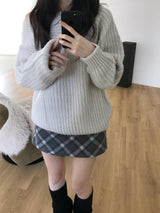 ハーシーチェックスカートパンツ(2 colors)