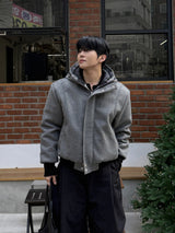 Haron woolfaka hooded padded jacket