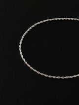 [925silver] スパークルロープネックレス