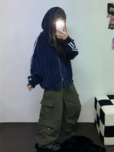 パディング/ ストリング 🔥ナイロンパラシュートロングパディングパンツ🖤🩶💚4カラー