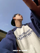 WDラグランオーバーtシャツ