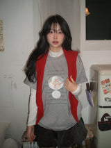 Snowman short-sleeved T-shirt