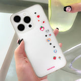 プリクラ ステッカー アスキーアート iPhone マット半透明スマホケース