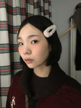 バニーフォーファースナップヘアクリップ (3color)