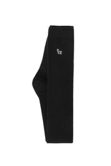 tht rib over knee socks - black  