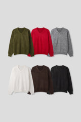 LMN Log Air Wool V-neck Knitwear (6 colors)