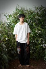 ペイズリーEMB. H-T スウェットパンツ (Black)