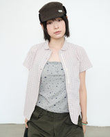 Round Collar Archive Check Shirt