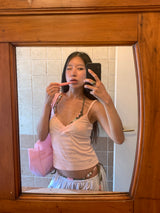 [Ofom] DEEP LACE SLEEVELESS