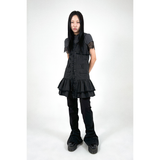 RUFFLE BUTTON DRESS