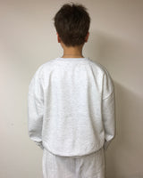 レタリング ペイント クロップド スウェットシャツ (3c)