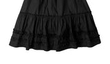 Myael Frill Shirring Tiered Midi Skirt