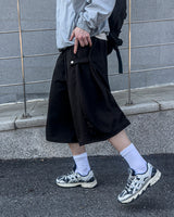 Easy Side Snap Bermuda Sweat Pants