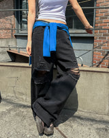 [Planned Product] Arty Damage Washing Wide Denim Pants