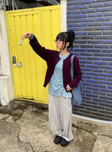 26FW★ [BAONHAUS] Cotyren Round Knit Cardigan
