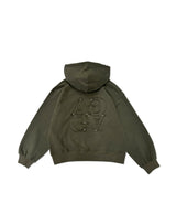 UNISEX 裏起毛パッチロゴパーカー