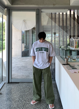 Maret Ice Linen Cargo Banding Wide Pants