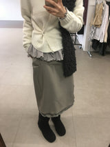 Amud Pintuck Midi Skirt (2color)
