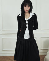 N Line Hook Waffle Cardigan