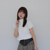 puff sleeve nylon tops