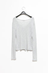 v-neck melange light top(2colors)