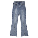 Slit Boots Cut Denim Pants