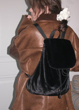 Soft Fur Backpack_Black