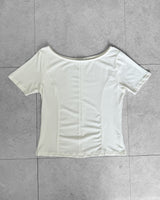 ミルキーカーブ ボートネックショートスリーブTシャツ