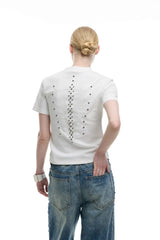 スパインスタッドフィットTシャツ