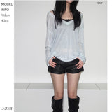 mist flow v-neck T (4color)
