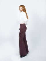 Crop Double Collar Shirts (White)