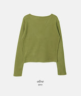 LP Cozy V-neck Wrap Knit (3color)