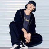 24FW  テープタイポグラフィックショートスリーブTシャツ ブラック