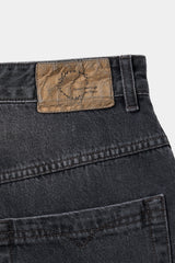 Aged Splatter Carpenter Denim Pants(Washed Black)