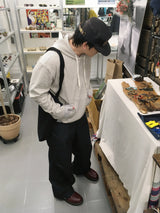 No.1523 stripe string hood-T