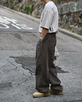 MP WASHED CURVED PANTS BR