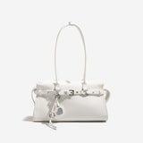 Ballet-core Baguette Shoulder Tote Bag