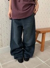 Amity Washing Denim Wide Pants