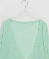 Enoch Summer See-Through Deep V-Neck Cardigan