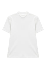 Mock Neck Fitted Short Sleeve Tee