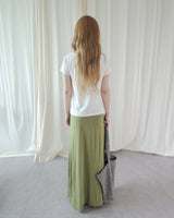 MAUVE STRING LONG SKIRT