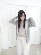regular hood zip-up (4c)