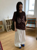 [unisex] ムートレタリングオーバー半袖Tシャツ