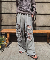 Ruby Vintage Washing Damage Pants