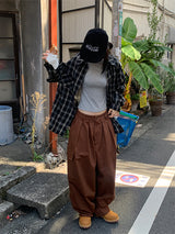 スローツーウェイチェックシャツ (2C)
