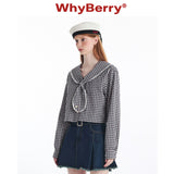 WhyBerry 24AW "Star Sea Sailor" ネイビーカラーシャツフィーメール