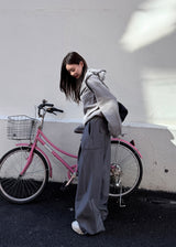  ANGLE LINE WIDE SLACKS